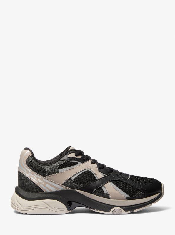 Michael Kors Leo Mixed-Media Trainer