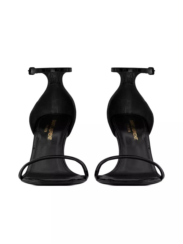Yves Saint Laurent Opyum Sandals In Patent Leather 3