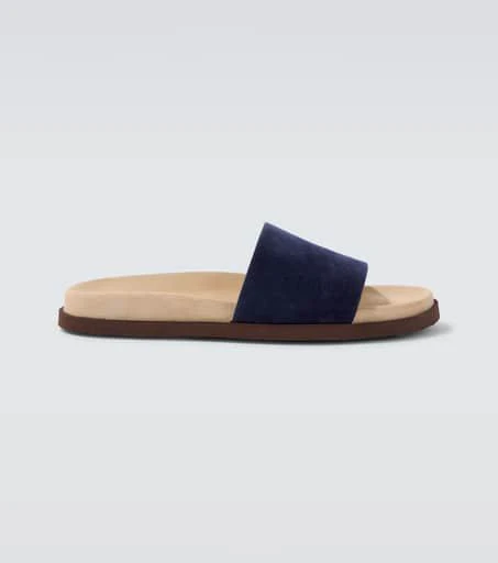 Brunello Cucinelli Suede slides