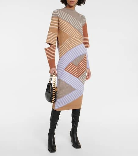 Stella McCartney Striped ribbed-knit virgin wool sweater 2