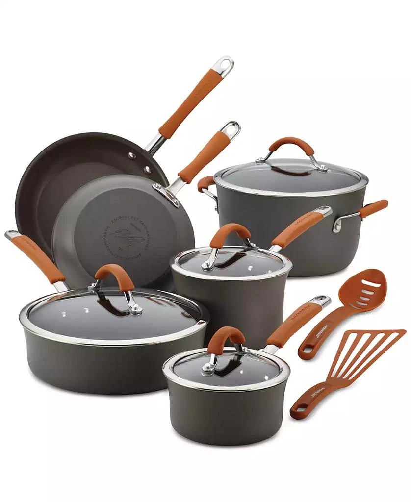 Rachael Ray Cucina Hard-Anodized Nonstick 12-Pc. Cookware Set 1