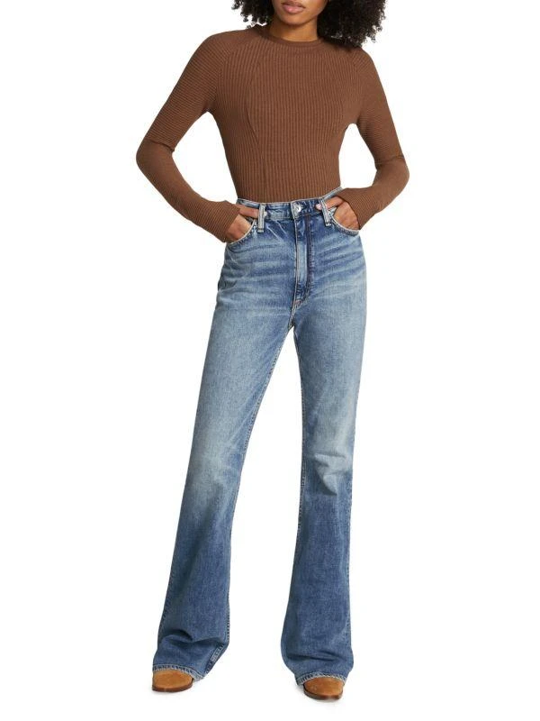 Rag & Bone Casey High Rise Flare Jeans 6