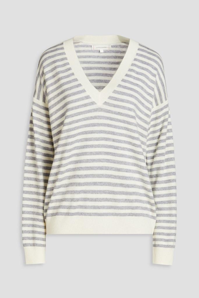 Chinti & Parker Striped wool and cashmere-blend sweater