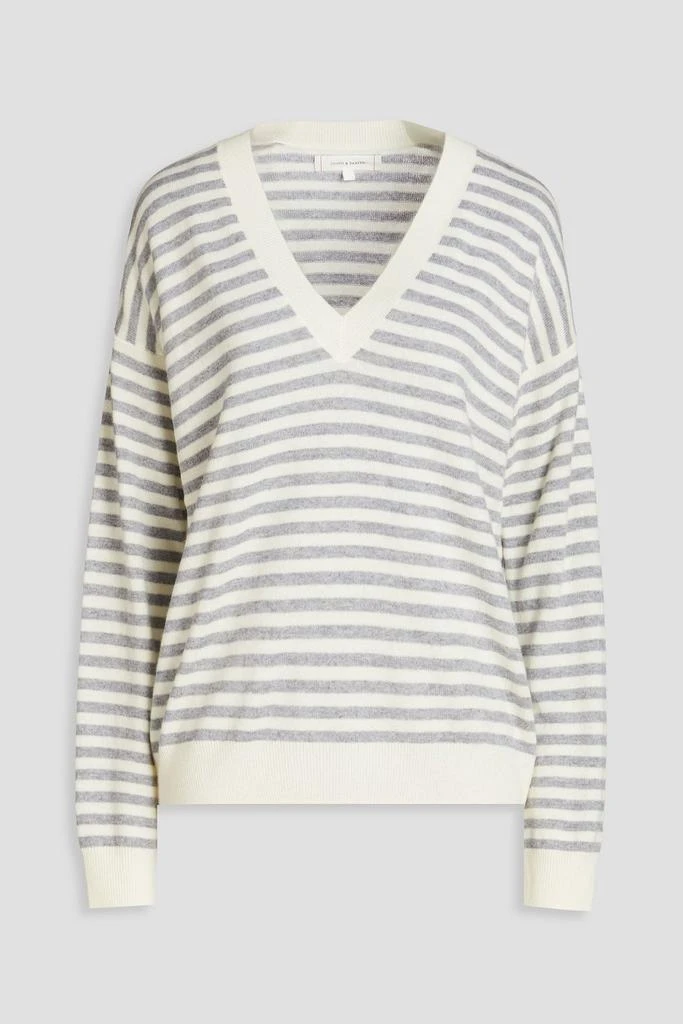 Chinti & Parker Striped wool and cashmere-blend sweater 1