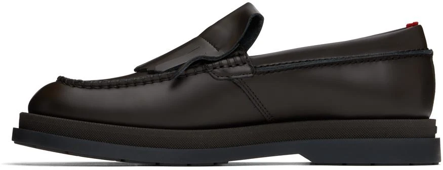 Hugo Boss Brown Fringe Trim Loafers 3