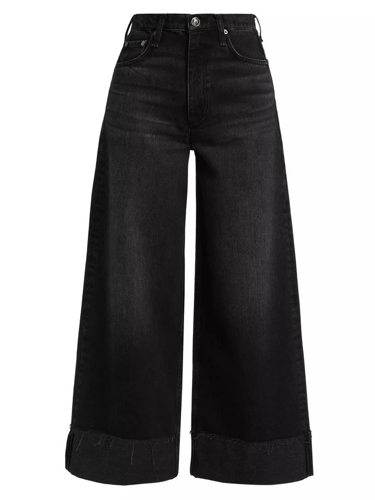 Rag & Bone Sofie High-Rise Wide-Leg Cuffed Jeans 1
