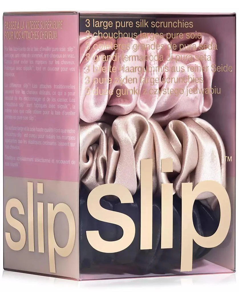 Slip 3-Pc. Pure Silk Large Scrunchies Set 4