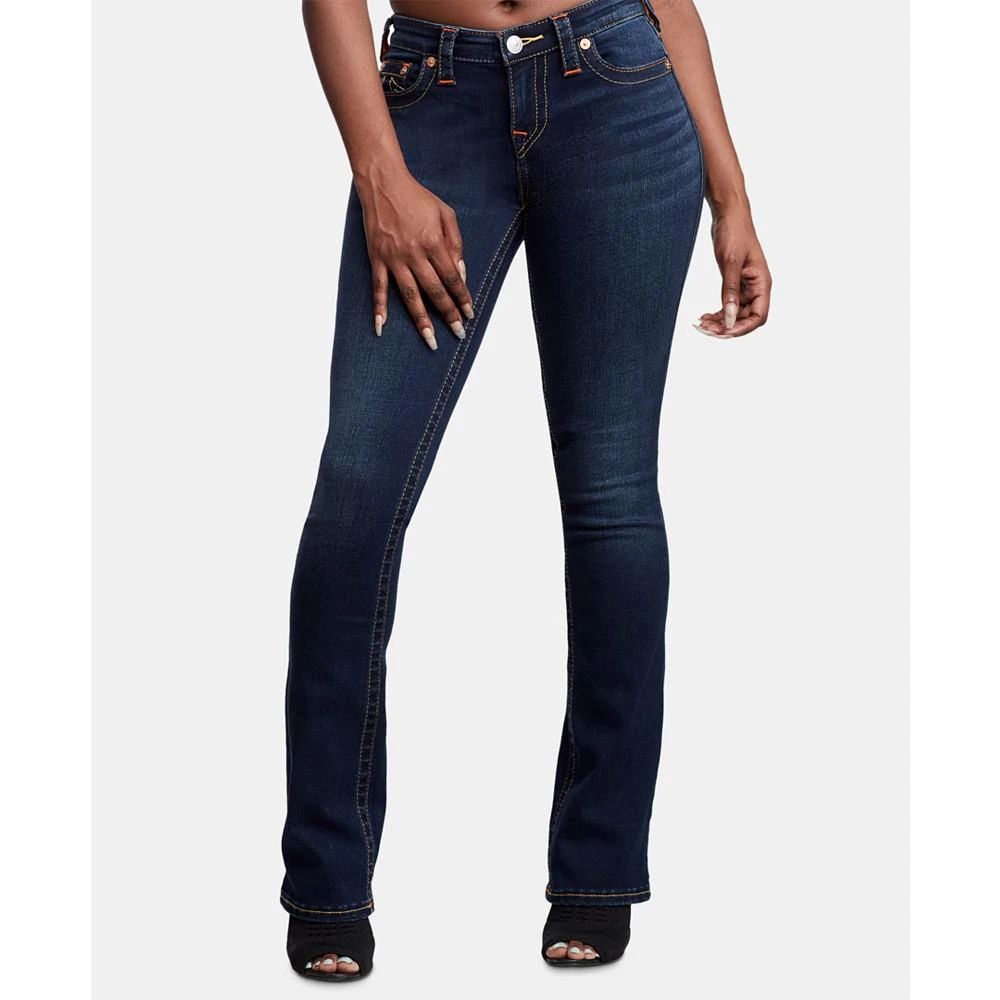 True Religion Billie Mid Rise Stretchy Straight-Leg Jeans 1