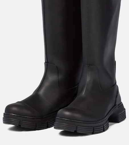 Ganni Rubber knee-high boots 5