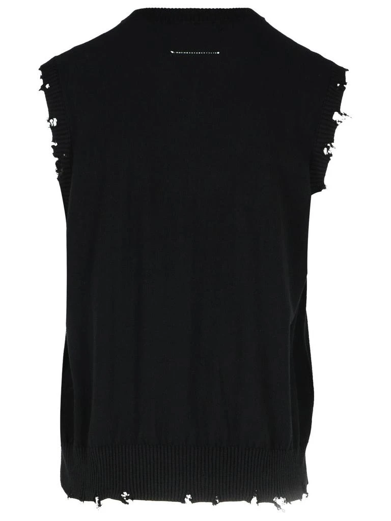 MM6 MM6 Maison Margiela Numbers-Motif Knitted Vest 2
