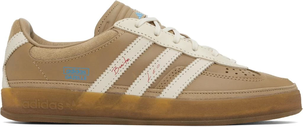 Adidas Tan Bad Bunny x Lionel Messi Edition Gazelle Indoor Sneakers 1