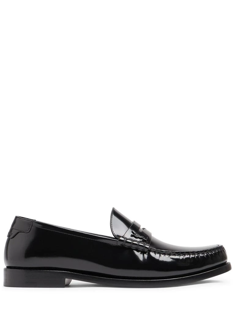 Yves Saint Laurent 20mm Le Loafer Monogram Leather Loafers 1