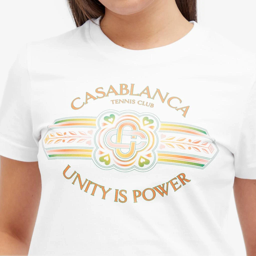 Casablanca Casablanca Unity Power Printed Fitted T-Shirt 5
