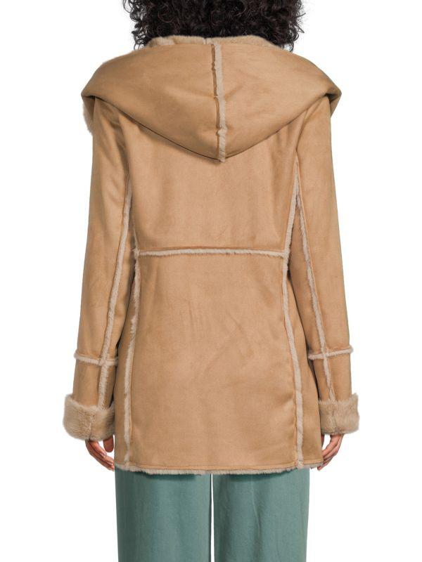 Via Spiga Faux Fur Hooded Jacket