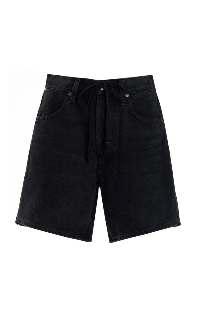 Citizens of Humanity Citizens of Humanity - Brynn Drawstring Denim Shorts - Black - 23 - Moda Operandi 1