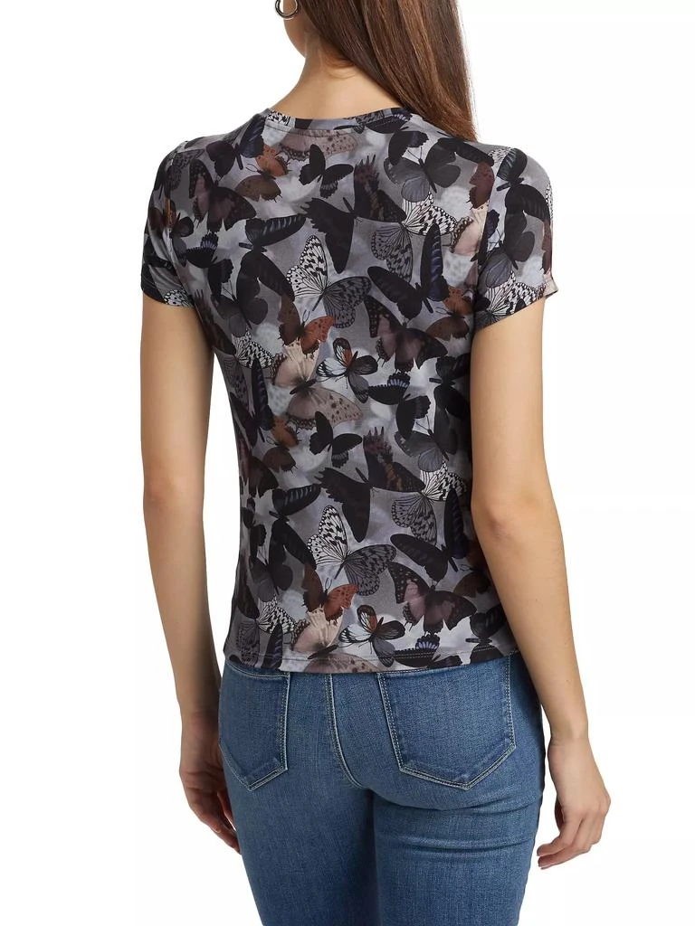 L'Agence Ressi Butterfly Crewneck T-Shirt 5