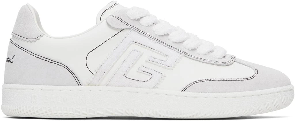 Balmain White Swan Sneakers 1