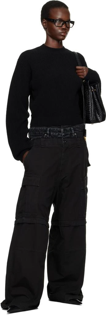 Balenciaga Black Croc Rodeo Medium Bag 5