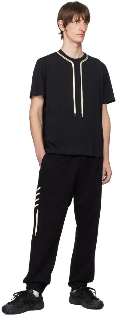 Craig Green Black Flatlock Lace T-Shirt 4