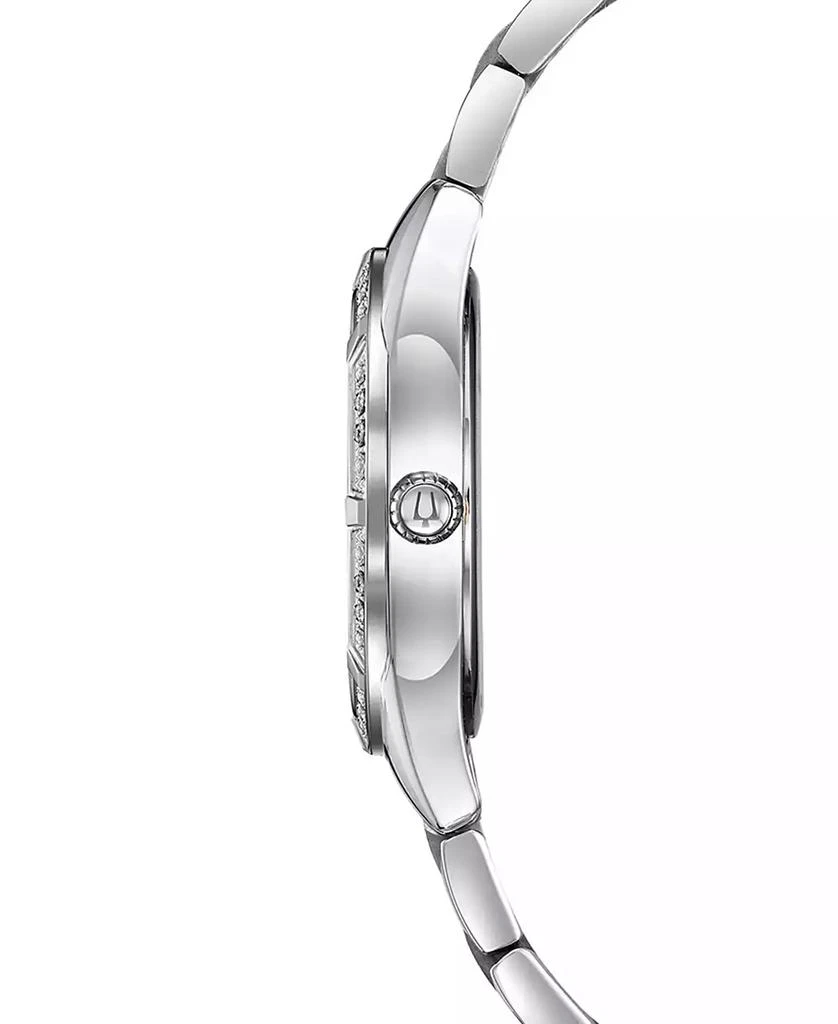 Bulova Women's Sutton Diamond (1/10 ct. t.w.) Stainless Steel Bracelet Watch 32.5mm 5