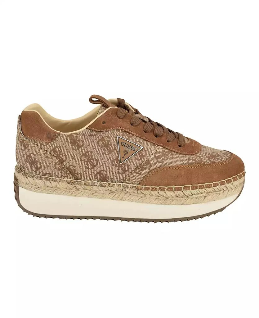 GUESS Women's Stefen Lace-Up Platform Espadrille Sneakers 2
