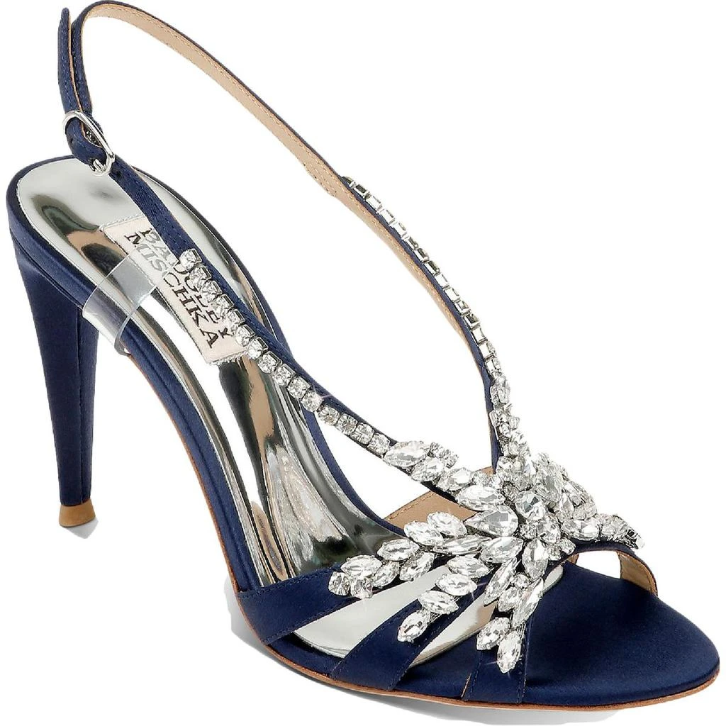 Badgley Mischka Badgley Mischka Womens JACQUELINE Satin Stiletto Evening Sandals 1