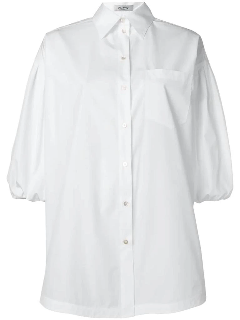Valentino Valentino - Puff Sleeve Poplin Shirt 4