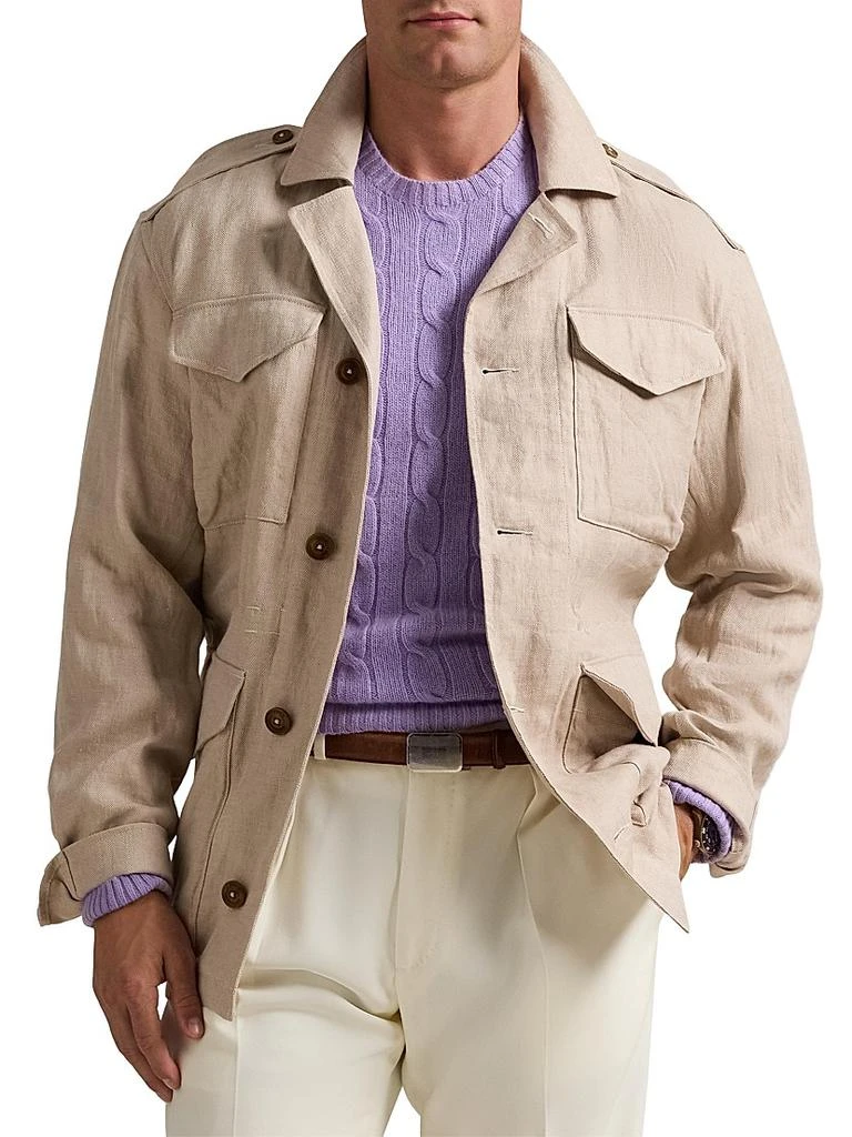 Ralph Lauren Linen Herringbone Field Jacket 3