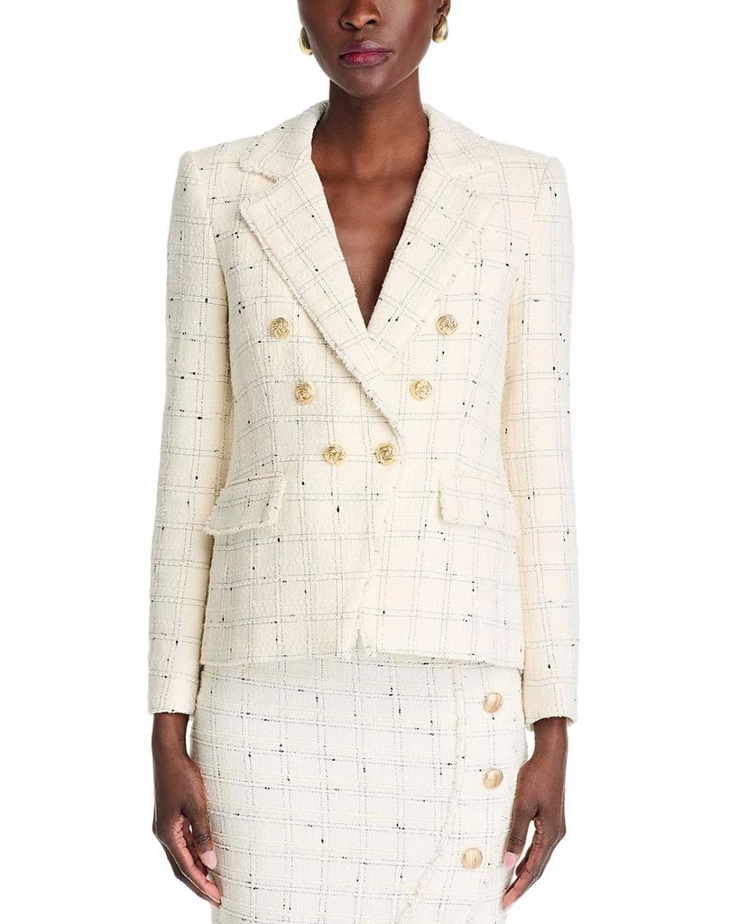 Generation Love Eliza Windowpane Tweed Blazer 7