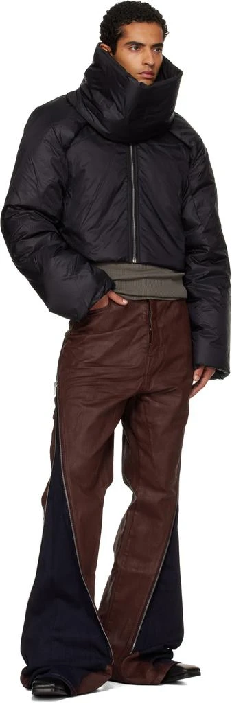 Rick Owens Black Concordians Convertible Cropped Jacket 5