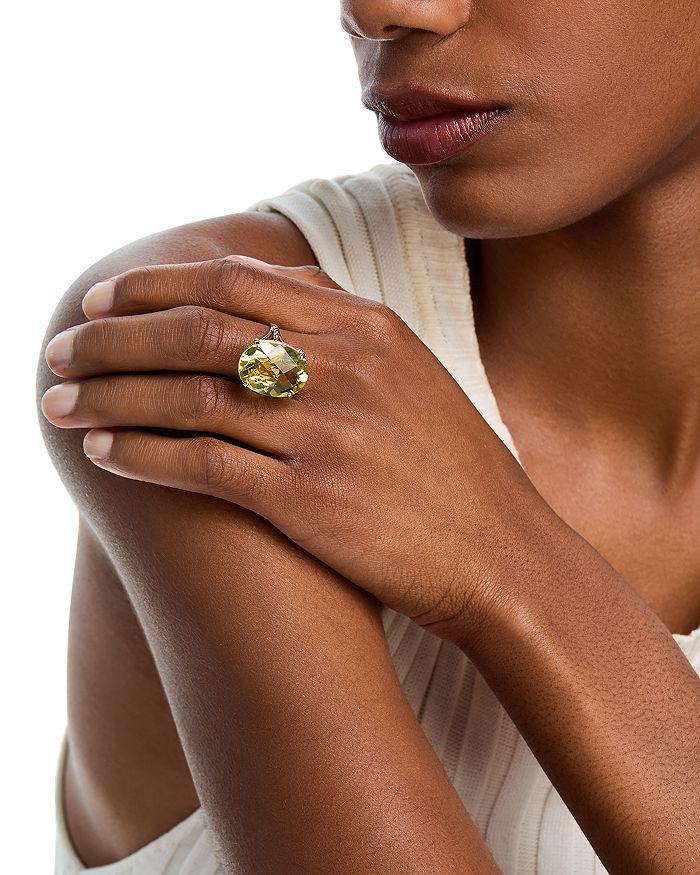 Bloomingdale
s Fine Collection Prasiolite Oval Cut Ring in 14K Yellow Gold
