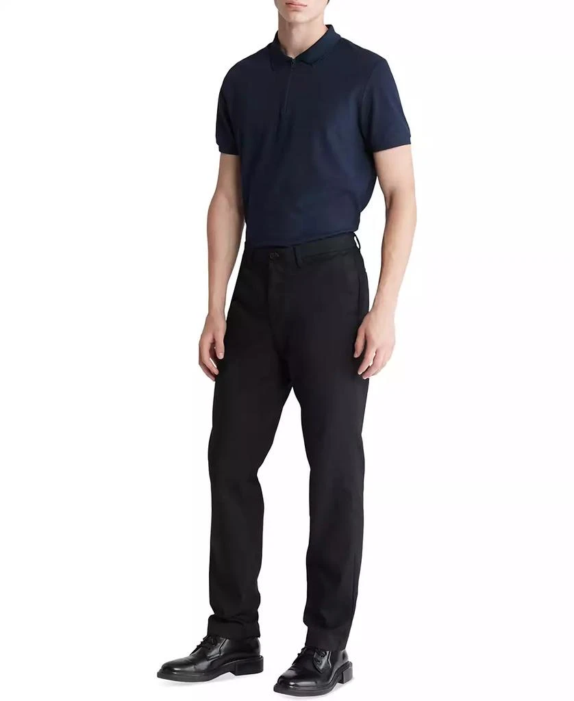 Calvin Klein Men's Athletic Tech Zip Polo Shirt 4