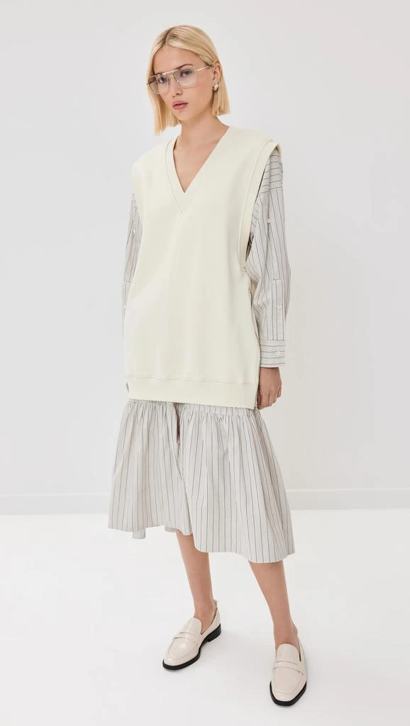 31 Phillip Lim Oversized Vest Sweatshirt Combo Dress 6