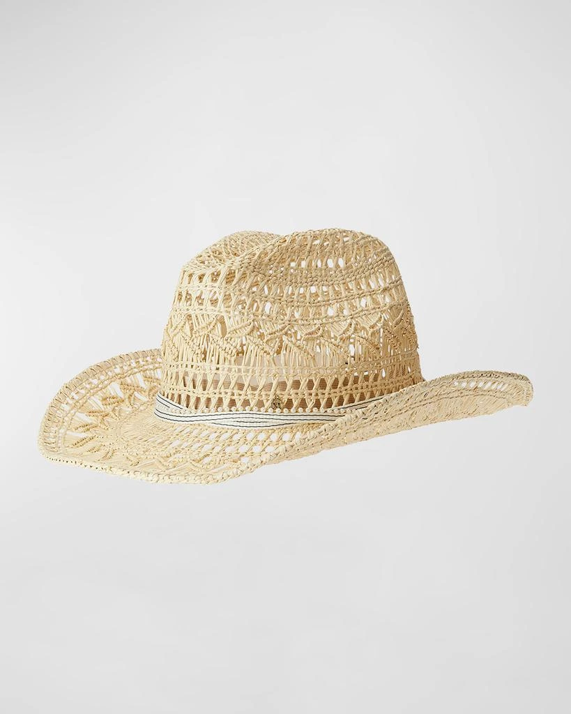 MAISON MICHEL Austin Cannage Straw Cowboy Hat 1