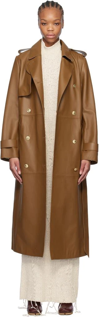 Mackage Tan Gael-V Leather Coat 1