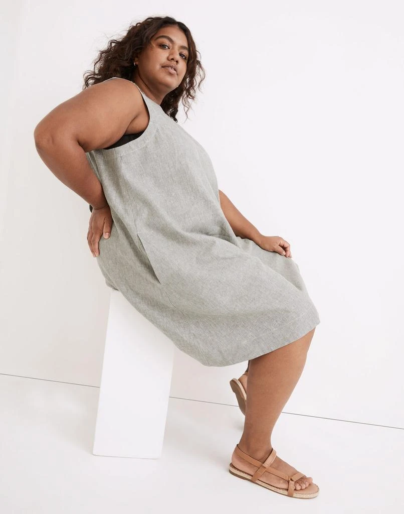 Madewell Plus Linen-Cotton Tank Mini Dress 2