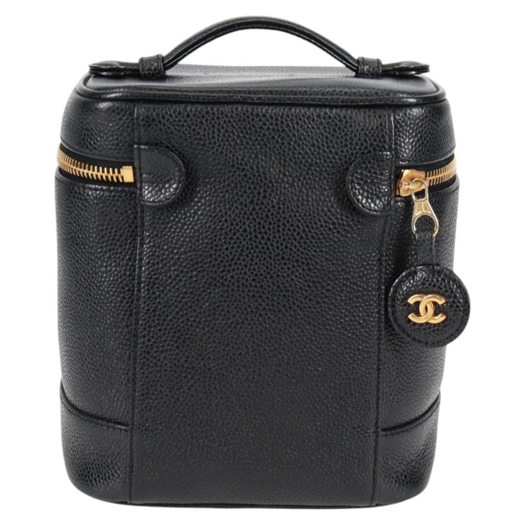 Chanel Vanity Leather Clutch Bag (Pre-Owned)