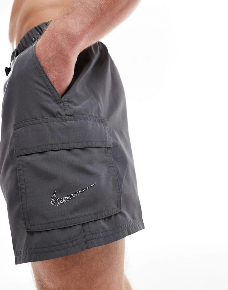 NIKE Nike Swimming Voyage 5 inch volley swim shorts in iron grey 2