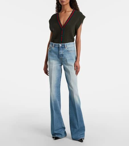 Gucci Horsebit mid-rise flared jeans 7