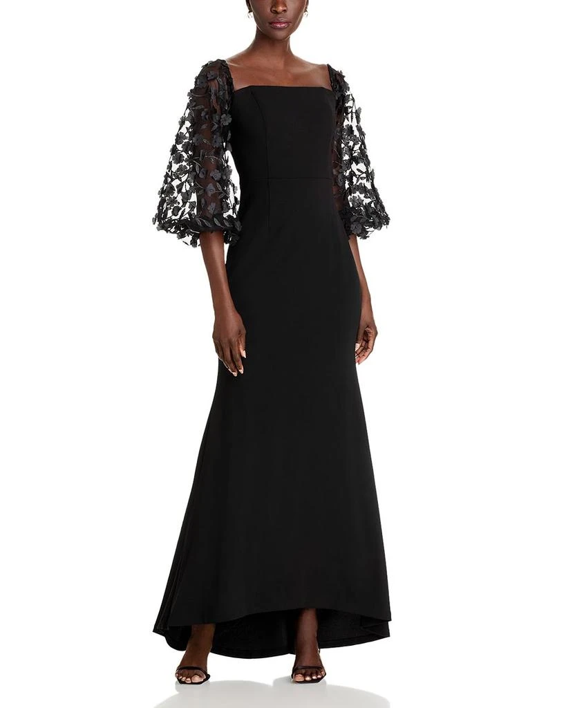 Eliza J Floral Embellished Off-the-Shoulder Gown 1
