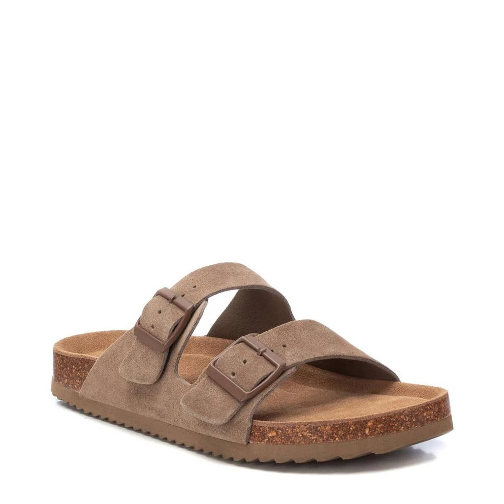 Xti XTI Men's Cork Footbed Suede Leather Sandals