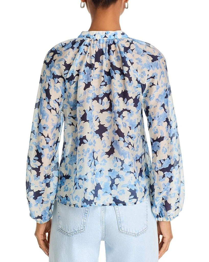 Bella Dahl Floral Print Shirred Collar Blouse 3