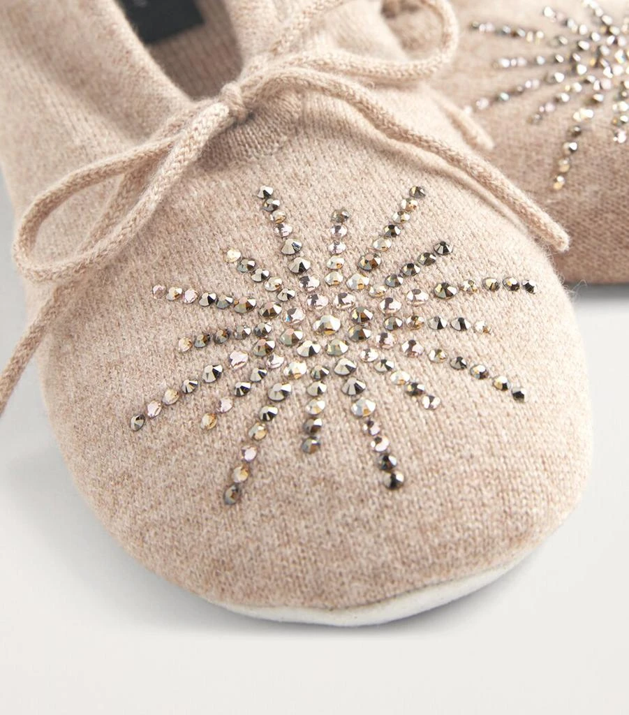 William Sharp Cashmere Crystal Dolly Slippers 8