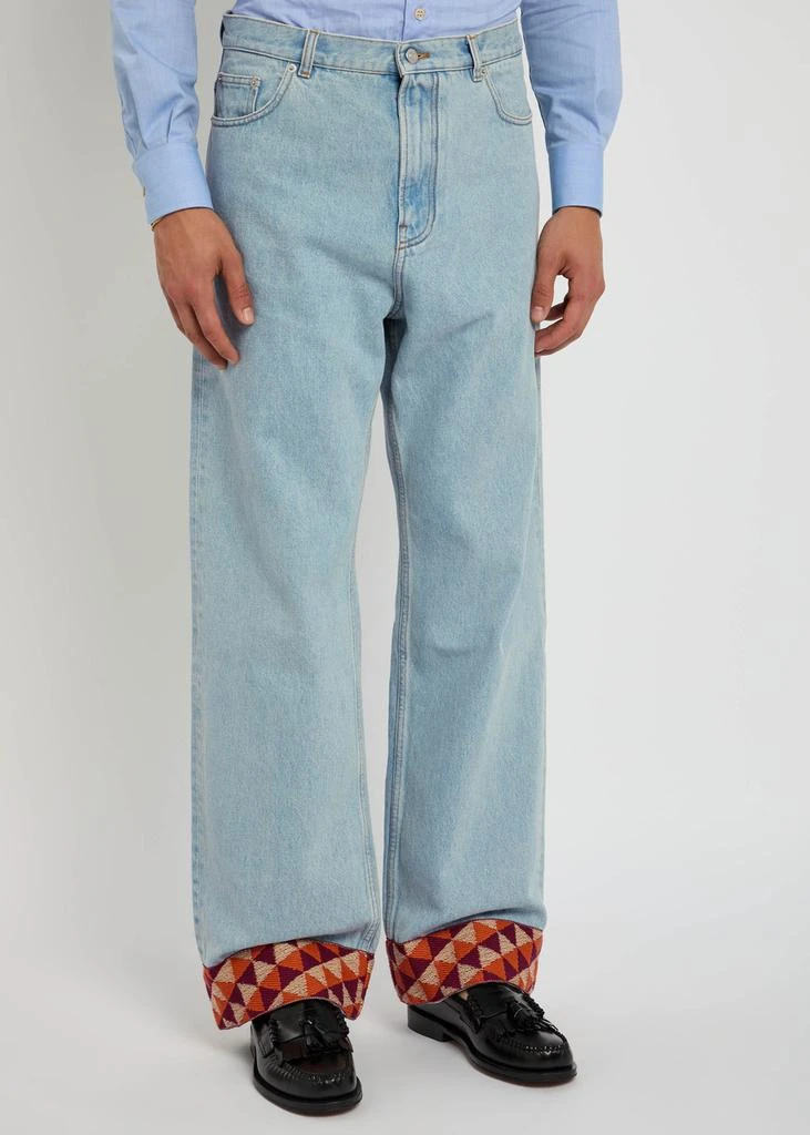 Valentino Turn-up straight-leg jeans 2