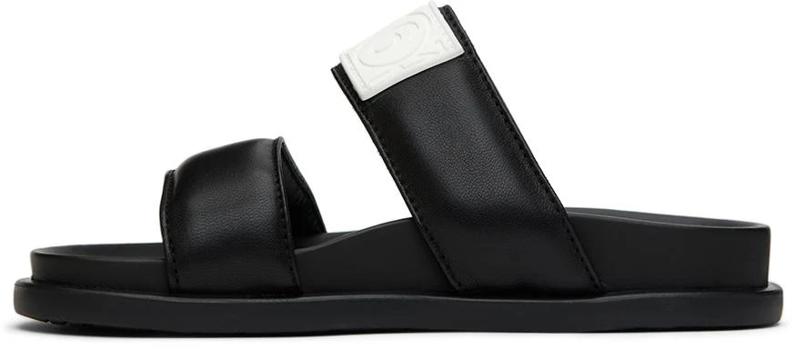 MM6 Maison Margiela Kids Black Leather Slides 3