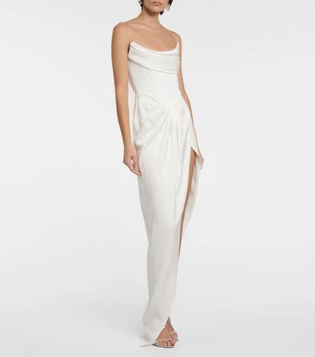 alex perry bridesmaid dresses Velvet Mermaid Bridesmaid Dresses Leg Slit  Lisposa
