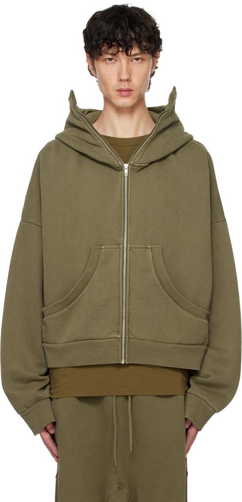 Entire Studios Black Full Zip Hoodie - Hoodies - BeyondStyle