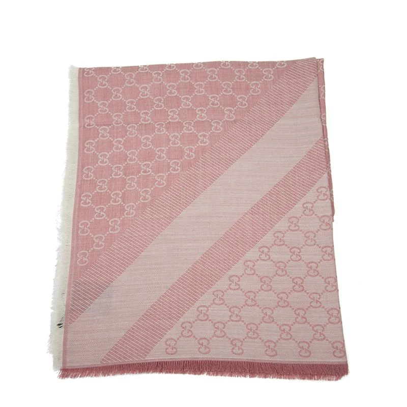 Gucci Gucci - Pink Silk
Wool Blend Scarf