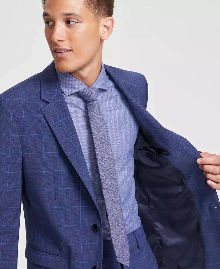 Hugo Boss Men's Modern-Fit Windowpane Check Suit Jacket 4
