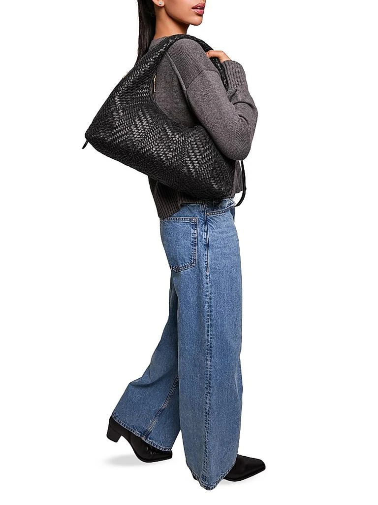 Aimee Kestenberg Chelsea Leather Woven Hobo Bag 2